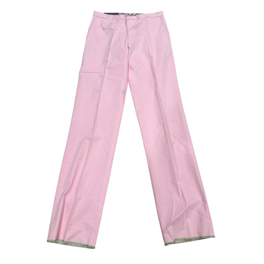 Lilly Pulitzer‎ NWT Addison Pant Womens Sz 32 Pink Straight Leg Cotton Coastal